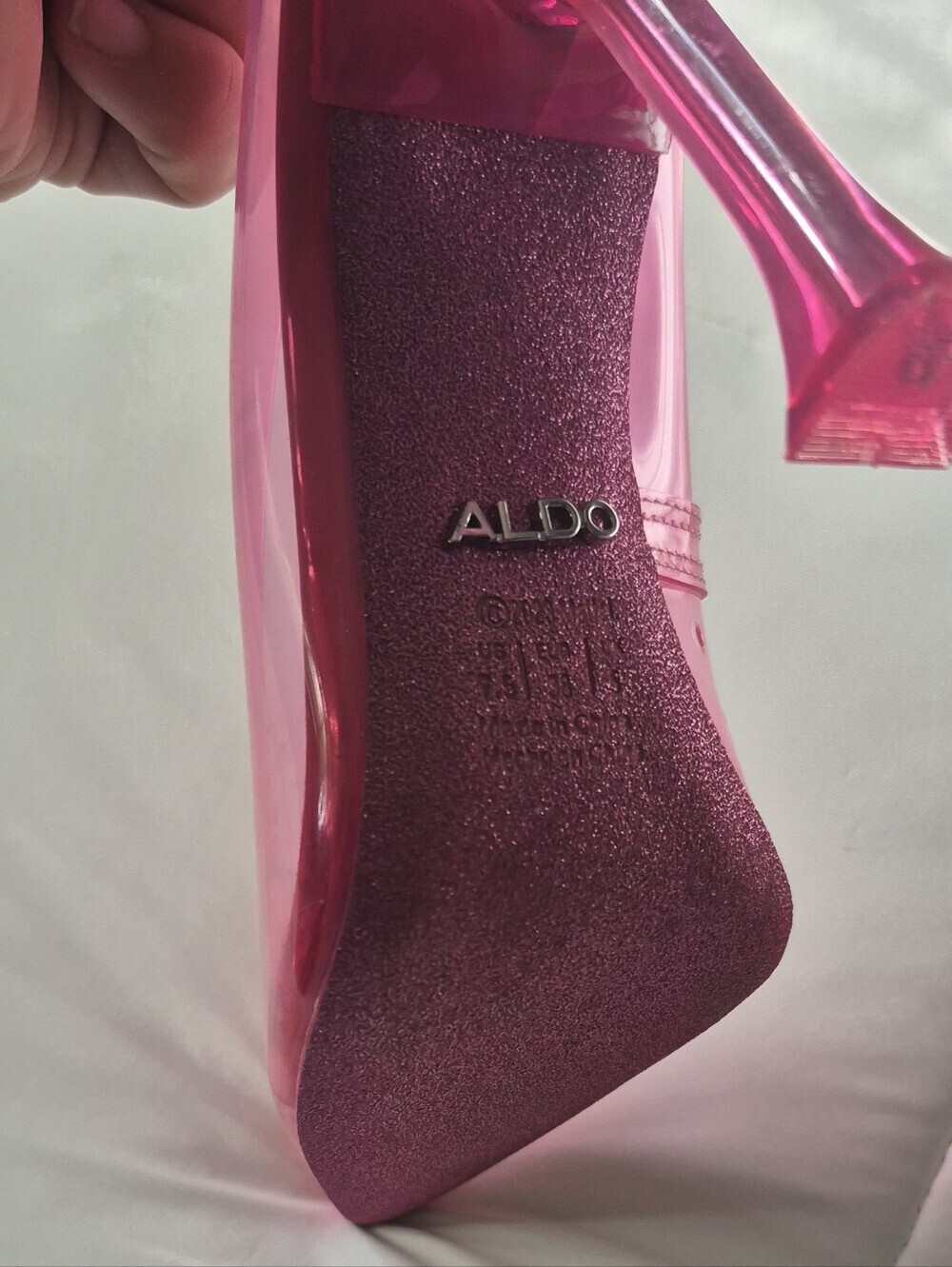 Barbie Pink Pointed-Toe PVC Heels - Picture 5 of 10